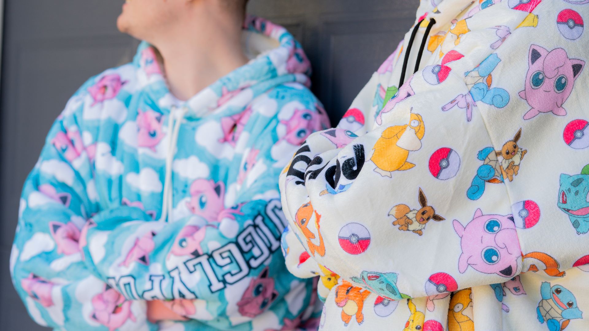 The Simpsons - Jigglypuff Clouds  Pokemon - Cute Pokemon AOP Oversizes Blanket Hoodie_1