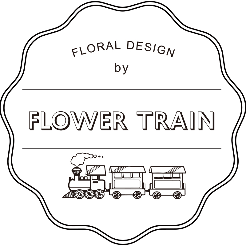 Flower train logo