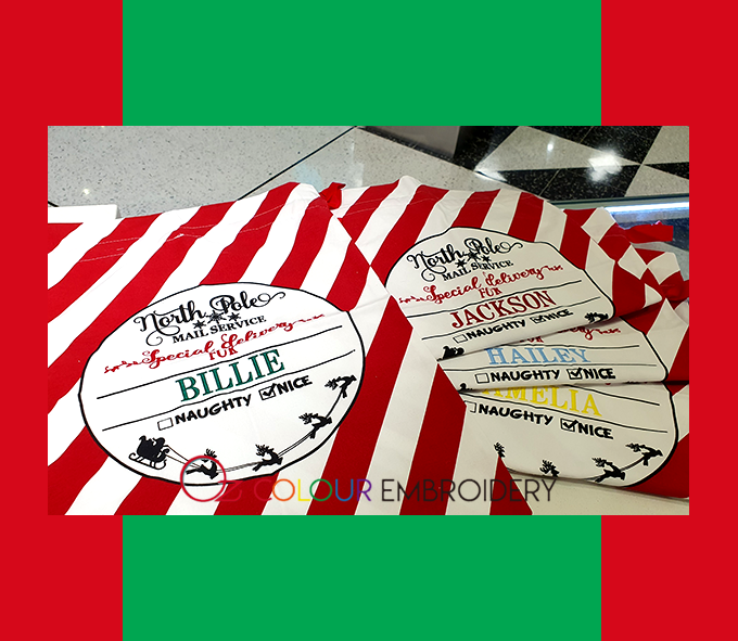 Personalised santa sackOZ Colour Embroidery 2023_8