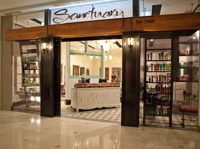 sanctuary for hair shop front
